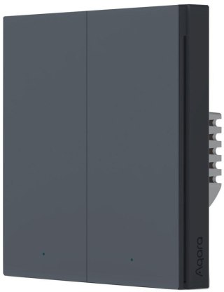 Aqara Smart Wall Switch H1 Szary podwójny bez przewodu neutralnego