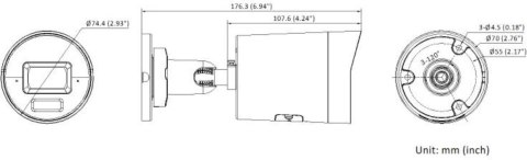 KAMERA IP HIKVISION DS-2CD2063G2-LI2U(2.8mm)(BLACK)