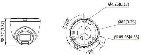 Kamera 4w1 Hikvision DS-2CE72DF3T-LSE(2.8mm)(O-STD)