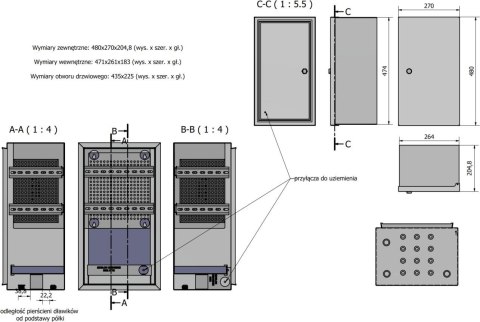 ABOX-ALUXL Obudowa zewnętrzna ATTE IP66