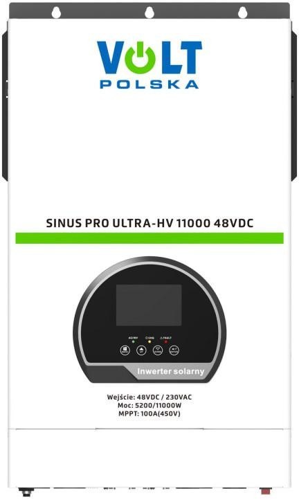 Przetwornica inwerter solarny Volt Polska SinusPro Ultra-HV 11000 48V/230V 5200/11000W 100A MPPT (45