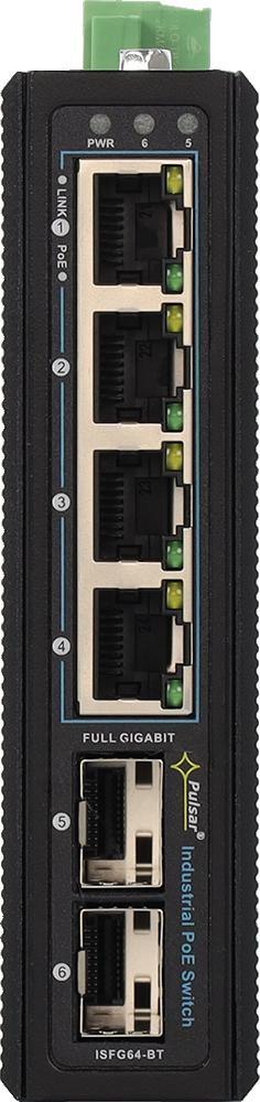 Switch przemysłowy ISFG64-BT PULSAR (4xPoE, 2xSFP)