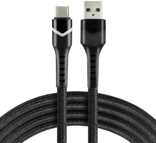 KABEL USB-A / USB-C RGB LED everActive CBB-1CBR 100cm 3A