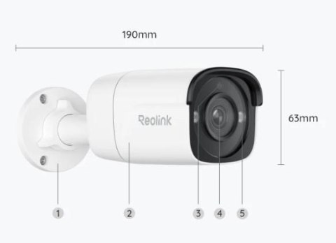 Kamera IP Reolink P320 5MP POE biała