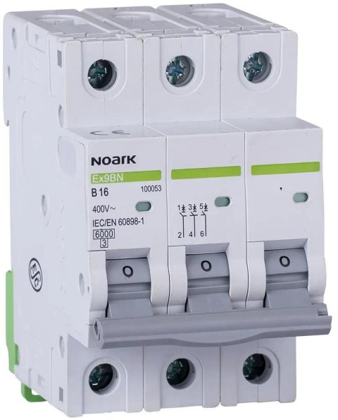 WYŁĄCZNIK NADPRĄDOWY 6 KA, B, 25A, 3P, Ex9BN 3P B25 Noark 100055