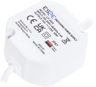 ZASILACZ IMPULSOWY DOPUSZKOWY HERMETYCZNY ESPE LP-3024 24V/30W/1.25A