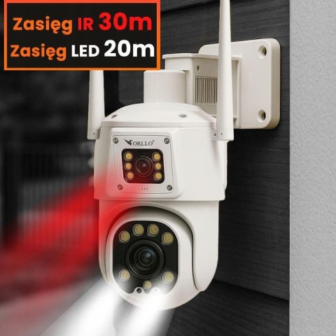 Kamera IP Orllo TZ8 Dual 4MP+4MP 4G SIM LTE Wi-Fi