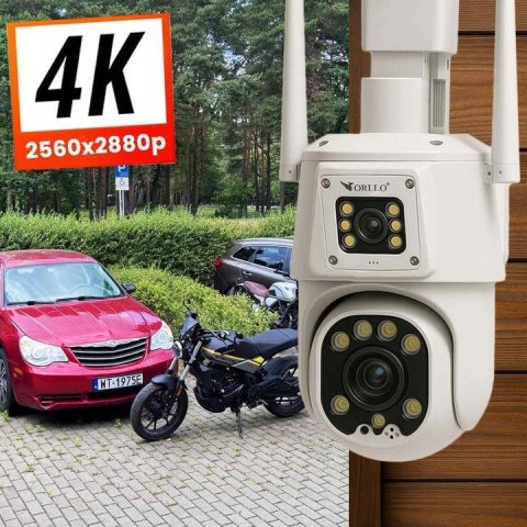 Kamera IP Orllo TZ8 Dual 4MP+4MP 4G SIM LTE Wi-Fi