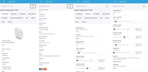 OXT Czujnik radar obecności jasności 230V WiFi TUYA T150