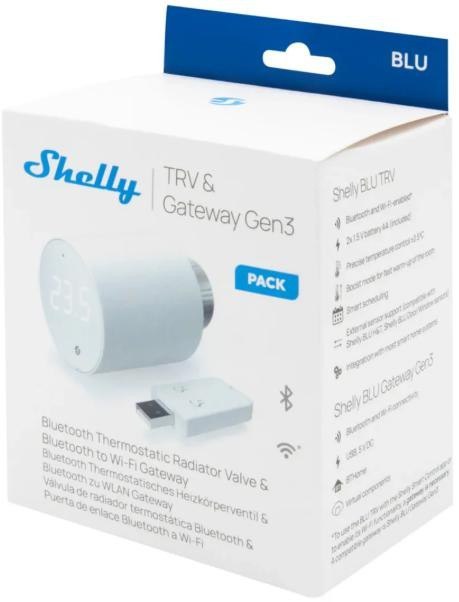Shelly BLU TRV Single pack 1 x BLU TRV + 1 x BLU Gateway Gen3