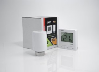 ENGO Controls Inteligentny zestaw ogrzewania Biały (E25-BATW-4 + ETRV-M30)
