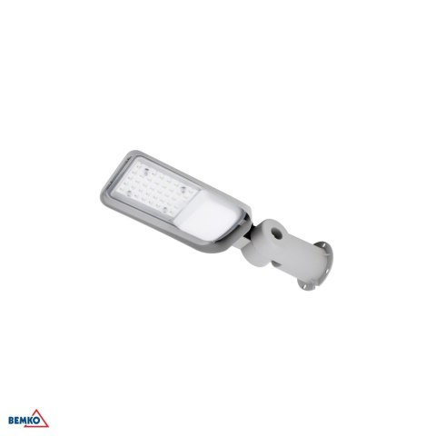 Oprawa uliczna LED BEMKO JAZMIN 30W 4000K 4050LM IP65 JASNOSZARA