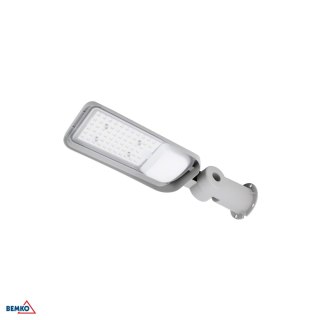 Oprawa uliczna LED BEMKO JAZMIN 50W 4000K 6750LM IP65 JASNOSZARA