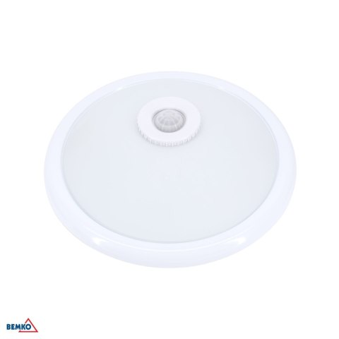 Plafoniera TAZAN Z CZUJ. PODCZER. 2X40W E27 IP20 sztkło+STAL+PLASTIK