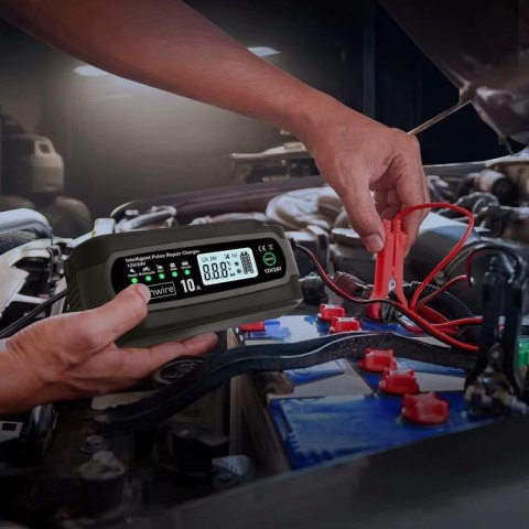 Prostownik Ładowarka Akumulatorów Samochodowy z Funkcją Naprawy 12V 24V 10A Zenwire JMD-10