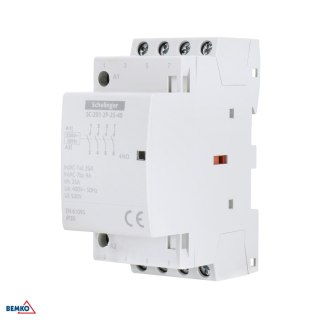 Stycznik modułowy SC201 2P 25A TYP 40 (4NO + 0NC) SCHELINGER