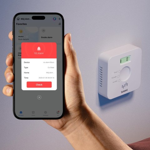 SAFEMI Czujnik tlenku węgla - WiFi - Gwarancja 3 lata SHC-10W