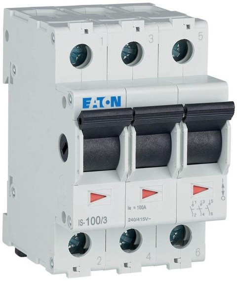 EATON ROZŁĄCZNIK IZOLACYJNY MODUŁOWY 100A 3Z 3P 3M 415V AC IS-100/3