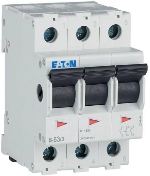 EATON ROZŁĄCZNIK IZOLACYJNY MODUŁOWY 63A 3Z 3P 3M 415V AC IS- 63/3