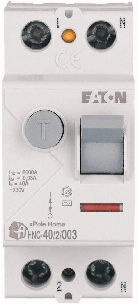 EATON WYŁĄCZNIK RÓŻNICOWOPRĄDOWY 40A 2P 2M 30MA AC 6KA