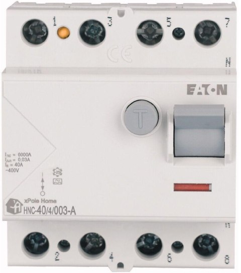 EATON WYŁĄCZNIK RÓŻNICOWOPRĄDOWY 40A 4P 4M 30MA A 6KA