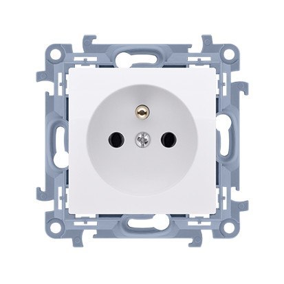 KONTAKT SIMON 10 MODUŁ BIAŁY GNIAZDO 1X Z/U ZACISKI ŚRUBOWE 16A 250V