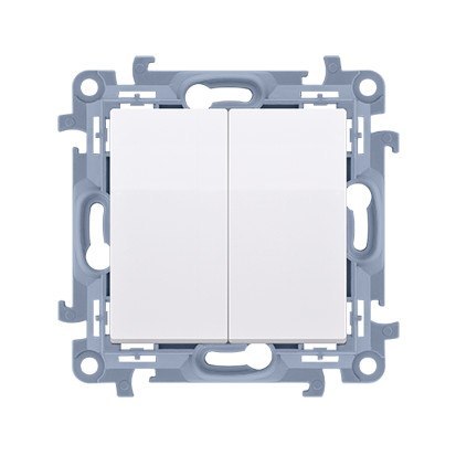 KONTAKT SIMON 10 MODUŁ BIAŁY PRZYCISK 2X 2Z ZACISKI ŚRUBOWE 10AX 250V