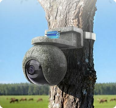Kamera IP Ezviz EB8 PRO 4G Ranger Kit 8MP z panelem słonecznym 8W 4G Wi-Fi moro