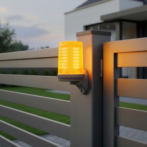 Lampa LED Proxima WALEC.O (pomarańczowa) z wbudowaną anteną 433.92 MHz (12-24V AC/DC lub 230V AC)
