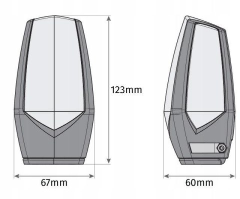 Lampa ostrzegawcza Motorline MP205 pomarańczowa LED 12-230V z uchwytem (001PLM10918012)