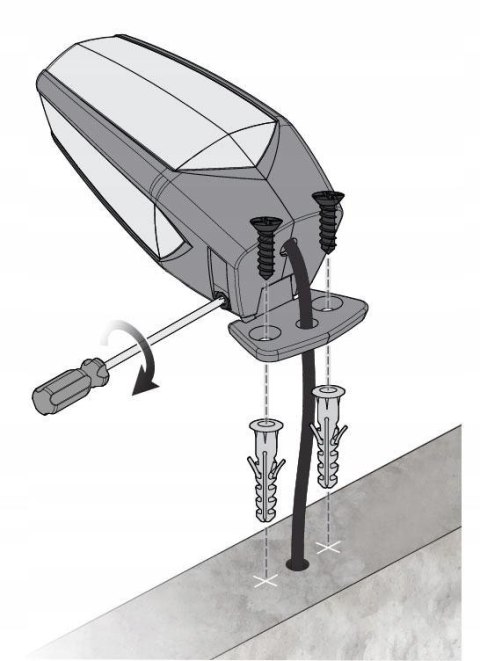 Lampa ostrzegawcza Motorline MP205 pomarańczowa LED 12-230V z uchwytem (001PLM10918012)