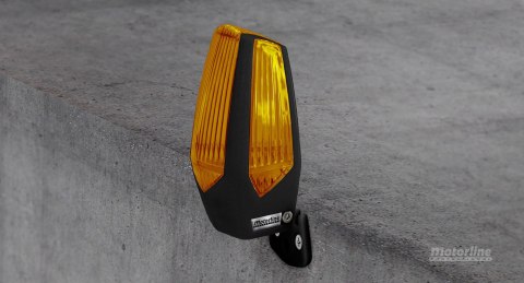 Lampa ostrzegawcza Motorline MP205 pomarańczowa LED 12-230V z uchwytem (001PLM10918012)