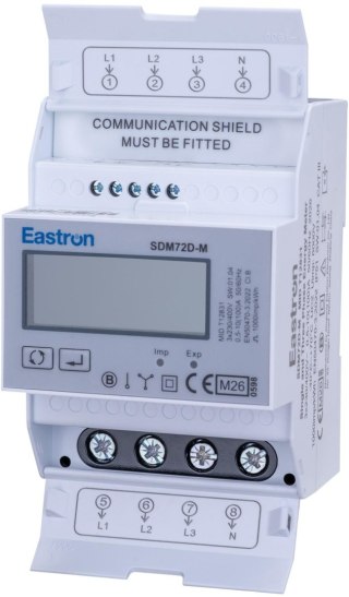Licznik energii trójfazowy SDM 72 DM MID Modbus