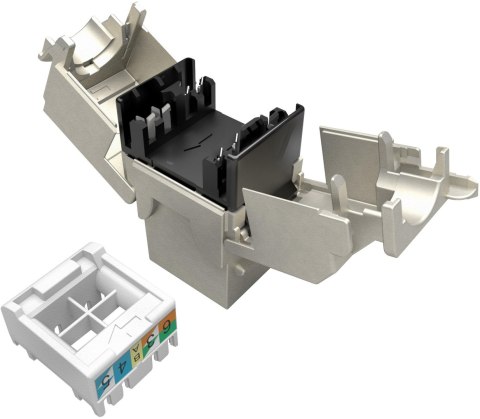 Moduł Keystone samozaciskowy Solarix Cat.6A STP RJ45 SXKJ-10G-STP-RAL-SA