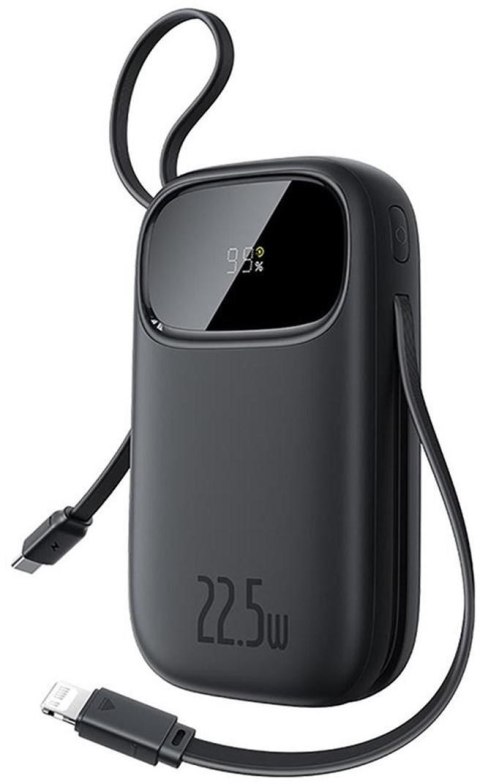 Powerbank Baseus EnerFill FC31 QPow3 20000 mAh 22,5 W PD 3.0 QC 3.0 czarny + kabel USB-C i Lighthing