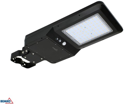 SOLARNA OPRAWA ULICZNA LED SOLGER 40W 6000LM 3000/4000/6000K IP65 CZARNA CZ. PIR