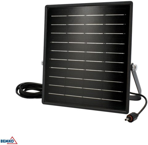 NAŚWIETLACZ SOLARNY LED BEMKO SOLPAR 10W 1500LM 3000/4000K IP65 CZARNY CZ. PIR