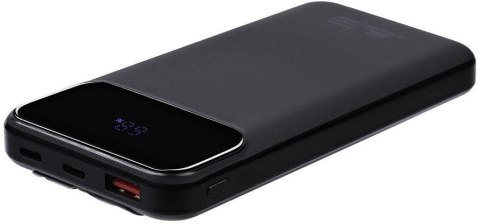 Powerbank Rivacase 10000mAh 22.5W PD 2x USB-C 1x USB-A VA2211 czarny + kabel USB-C i Lightning