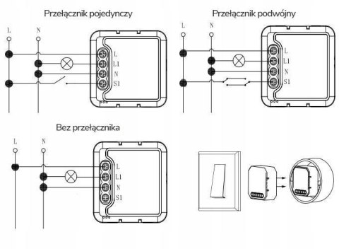 Moduł OXT mini przekaźnik 1 obwód ZigBee TUYA T261