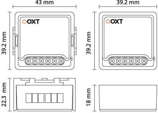 Moduł OXT przekaźnik 1 obw. pomiar 16A ZigBee TUYA T260P
