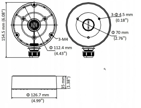 UCHWYT HIKVISION DS-1280ZJ-DM8
