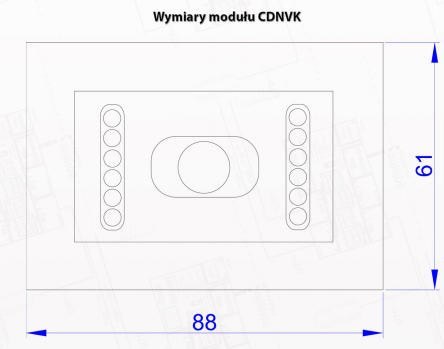 ACO CDNVK ST - Moduł kamery kolorowej do systemu CDNP z oświetlaczem IR