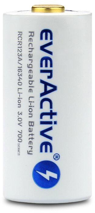 Akumulatorek 16340 / R-CR123 3V everActive 700mAh (1 szt.) z zabezpieczeniem