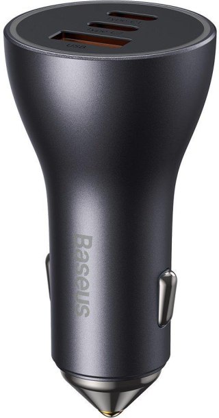 Ładowarka samochodowa Baseus Golden Contractor Pro CGJP010013 65 W 2x USB-C 1x USB-A ciemnoszara