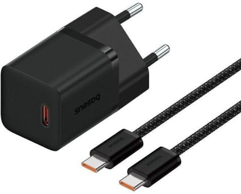 Ładowarka sieciowa Baseus GaN 5 Fast Charger Mini P10110902113-00 30 W USB-C PD 3.0 QC 3.0 + kabel