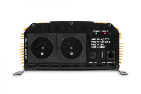 PRZETWORNICA VOLT POLSKA SINUS PLUS 1200 12V / 230V 600/1200W