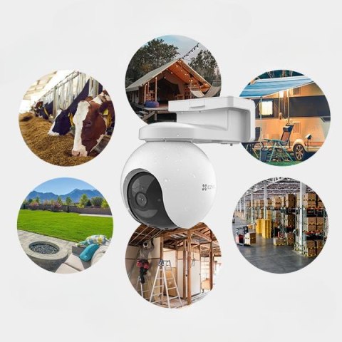 Kamera IP Ezviz EB8 Pro 4G 4K Kit 8MP z panelem słonecznym 8W 4G Wi-Fi