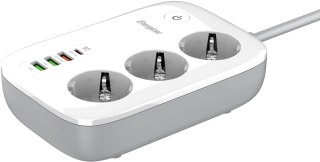 LISTWA ZASILAJĄCA SMART Energizer Z Wi-Fi I APP 3x SCHUKO 3x USB-A 1x USB-C 2500W 10A KABEL 2M