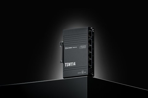 Teltonika TSW114 switch przemysłowy 5xGE (TSW114000000) DIN