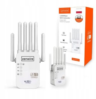 Wzmacniacz Sygnału Repeater WiFi 5 Zewnętrzny Repeater Access Point Zenwire WD-R1201U 1200 Mb/s